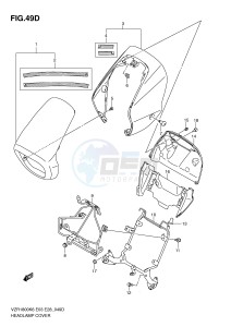 VZR1800 (E3-E28) INTRUDER drawing HEADLAMP COVER (VZR1800ZL0)