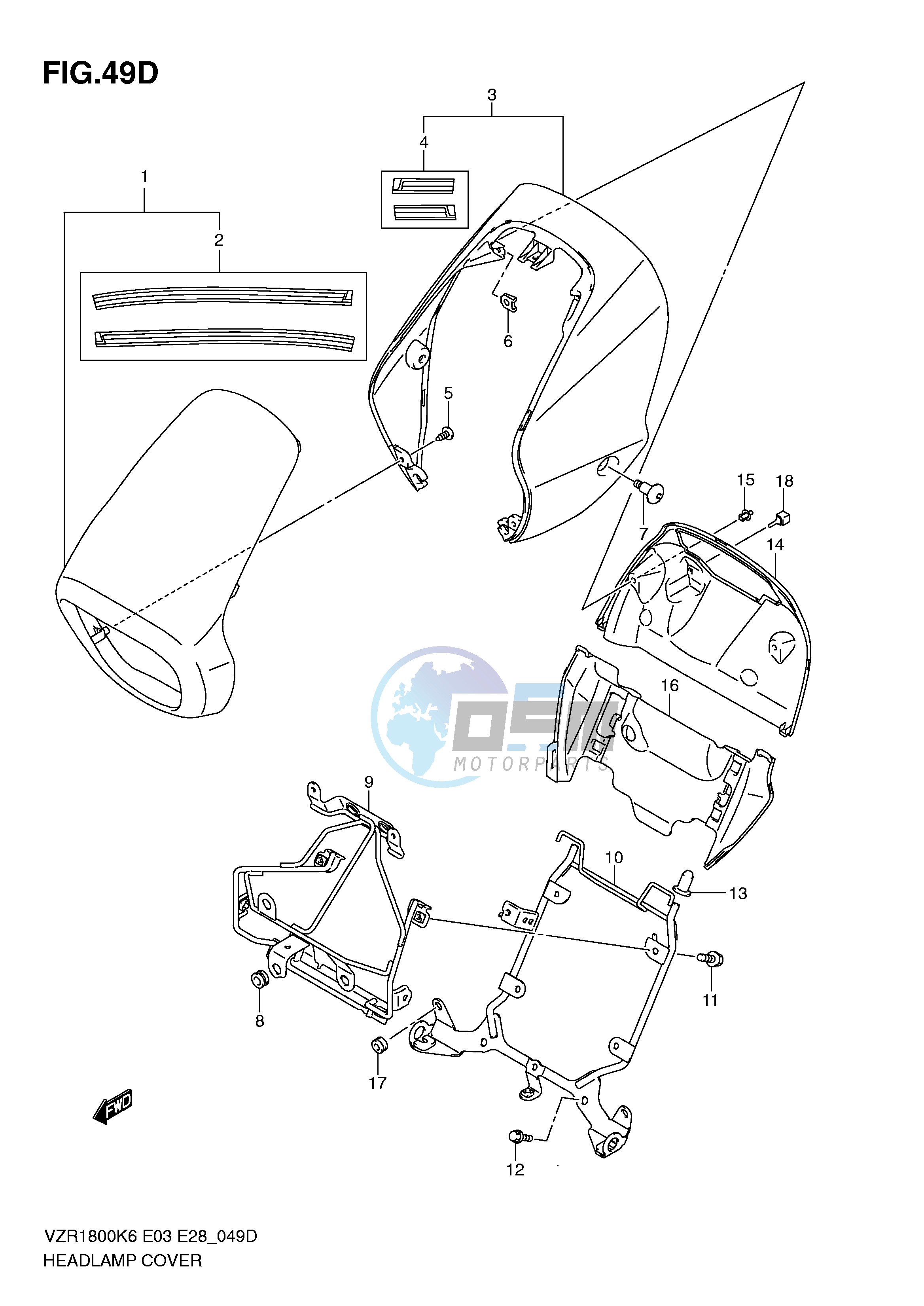 HEADLAMP COVER (VZR1800ZL0)