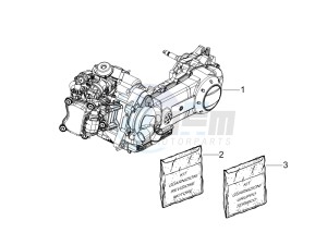 GTV 250 ie Navy drawing Engine assembly