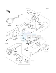 VN 1500 B [VULCAN 88 SE] (B1-B3) N7FA drawing TURN SIGNALS