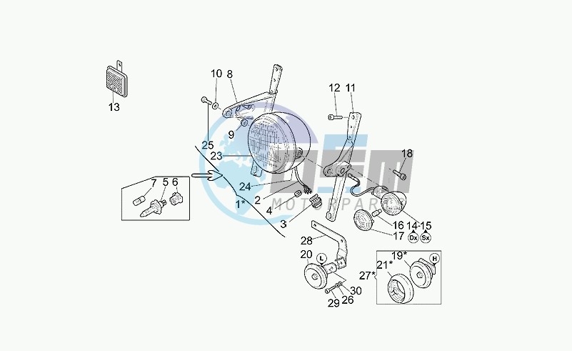 Headlight-horn