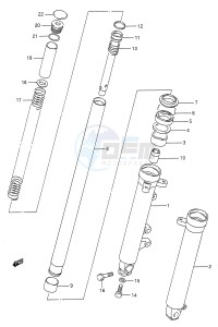 GS500E (E28) drawing FRONT DAMPER