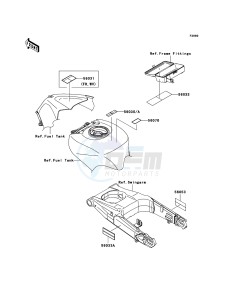 ZZR1400_ABS ZX1400DBF FR GB XX (EU ME A(FRICA) drawing Labels