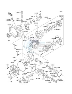 KLF 300 C [BAYOU 300 4X4] (C15-C17 C17 CAN ONLY) [BAYOU 300 4X4] drawing DRIVE SHAFT -- DIFFERENTIAL- -