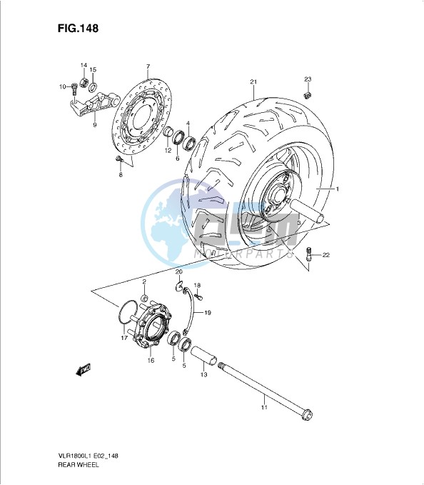 REAR WHEEL (VLR1800L1 E24)