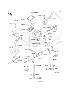 ZX 600E [ZX-6 NINJA ZZR 600] (E10-E13 E13 CAN ONLY) ZZR 600 drawing FRONT MASTER CYLINDER -- E12_E13- -