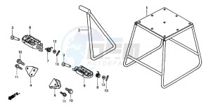 CR125R drawing STAND/STEP