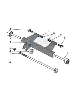 DJANGO 50 4T HERITAGE drawing ENGINE BRACKET