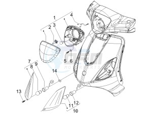 Fly 50 4t (NSE1000U03) drawing Head lamp - Turn signal lamps