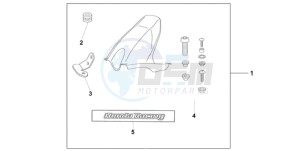 CBR1000RR9 Australia - (U / SPC) drawing HUGGER CANDY ACHILLES BLACK METALLIC