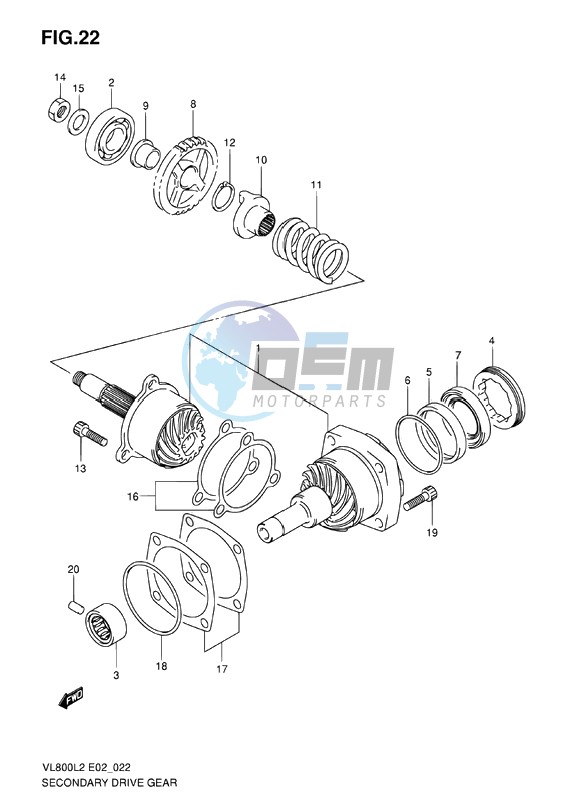 SECONDARY DRIVE GEAR