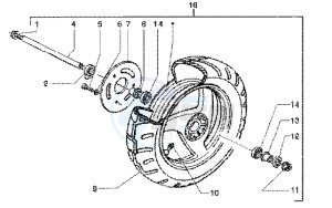 Runner 50 SP drawing Front wheel