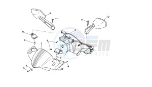 VARIANT SPORT - 125 CC VTHSG000 4T E3 drawing HANDLEBAR COVER