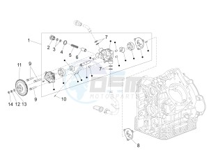 California 1400 Touring SE ABS 1380 USA CND drawing Oliepomp