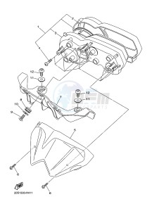 XJ6N 600 XJ6-N (NAKED) (20SR 20SU) drawing METER