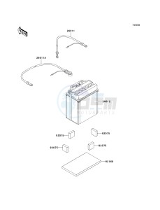 KVF 360 A [PARAIRIE 360 4X4] (A1-A3) PRAIRIE 360 4X4] drawing OPTIONAL PARTS-- CN- --- BATTERY- -