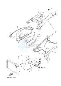 YFM450FWBD KODIAK 450 EPS (BB5A) drawing SIDE COVER