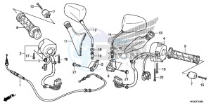 FES125C drawing SWITCH/CABLE/MIRROR