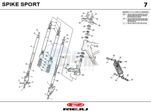 SPIKE-50-SPORT-ORANGE drawing SUSPENSION