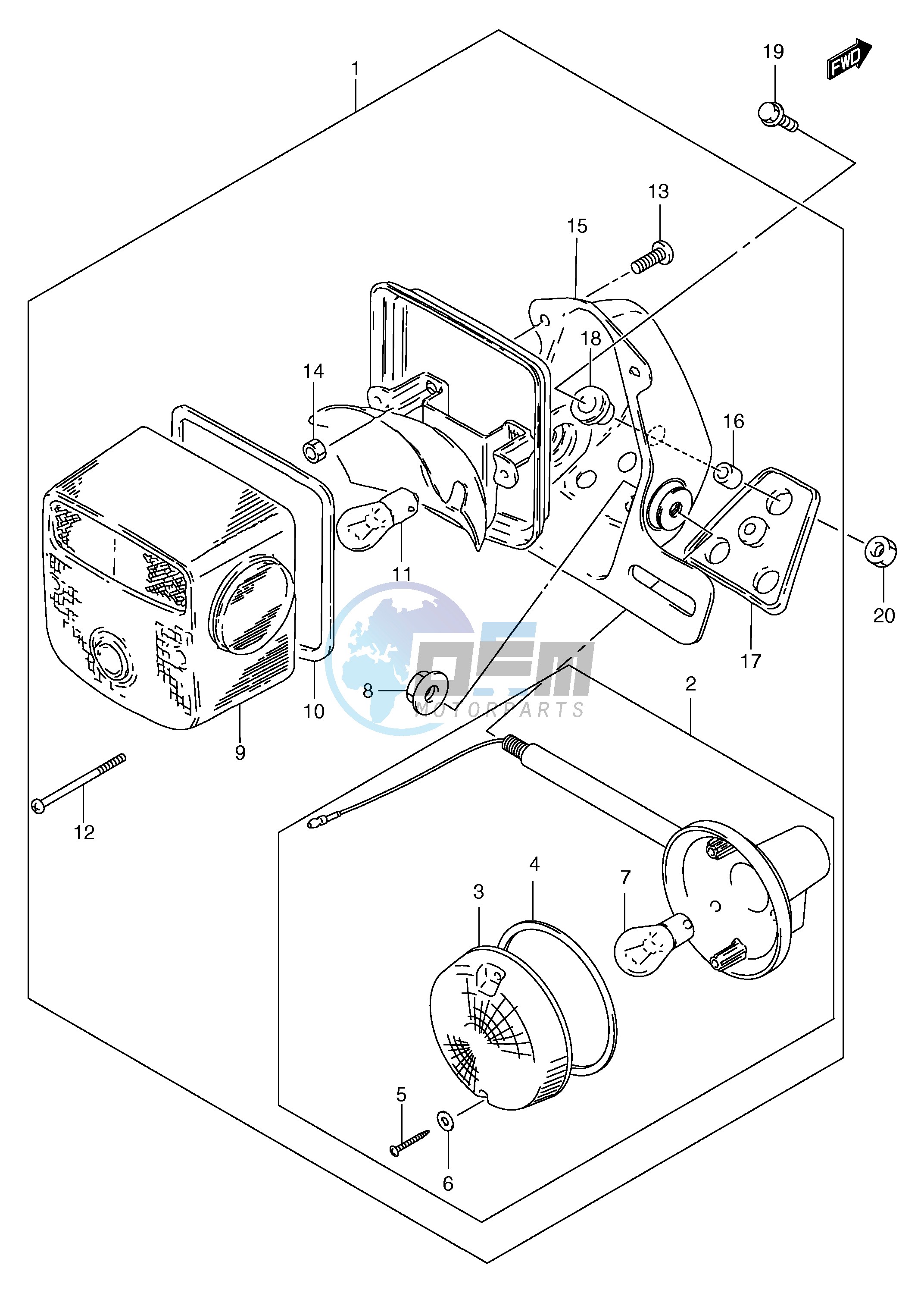 REAR COMBINATION & REAR TURN SIGNAL LAMP (MODEL Y)