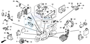 GL1800A drawing CONTROL UNIT (GL18007/8) (AIRBAG)