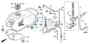 CBF600N drawing FUEL TANK (CBF600N/NA)