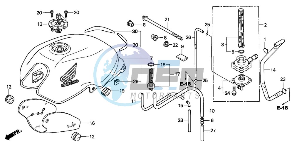 FUEL TANK (CBF600N/NA)