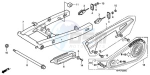 CBR125RW9 Germany - (G) drawing SWINGARM