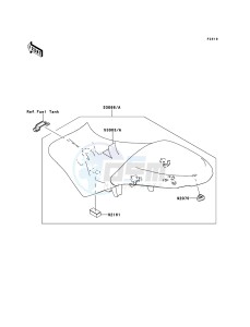 VERSYS KLE650B7F GB XX (EU ME A(FRICA) drawing Seat