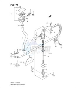 DL650 drawing REAR MASTER CYLINDER (DL650L1 E19)