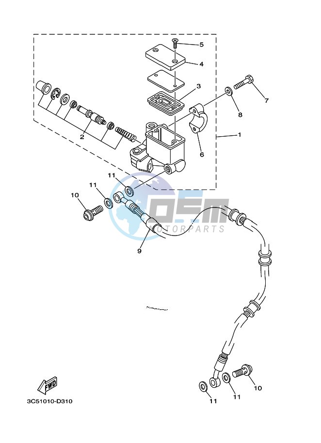 FRONT MASTER CYLINDER