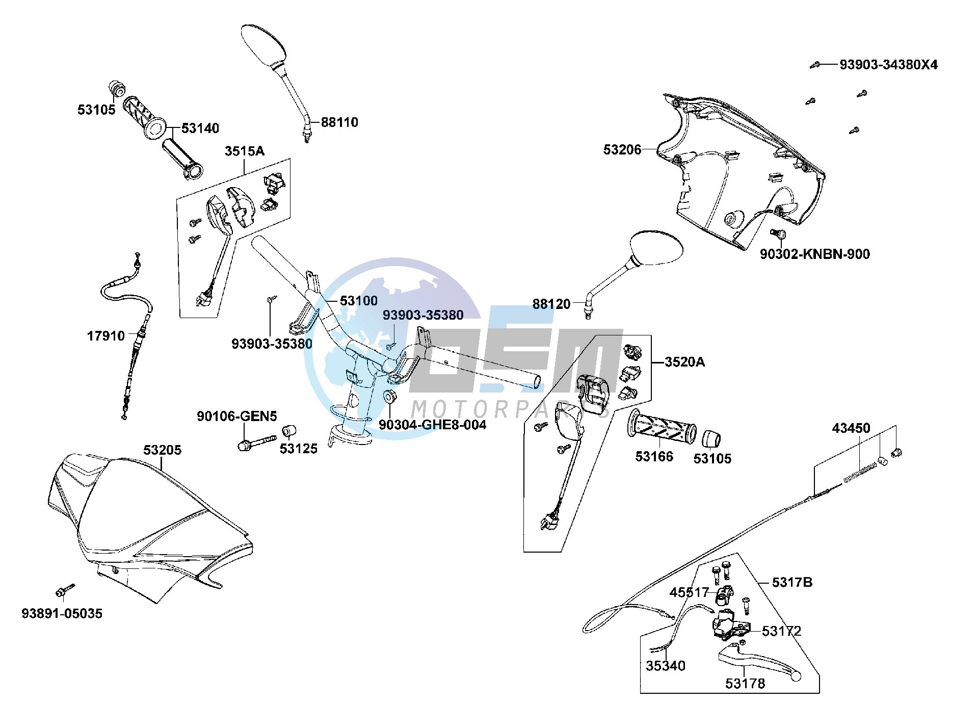 Handle Steering - Handle Cover