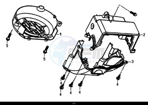 ALLO 50 (45 KM/H) (AJ05WA-EU) (L8-M0) drawing SHROUD ASSY