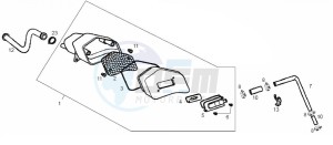 ATLANTIS CITY - 50 cc VTHAL1AE2 Euro 2 2T AC ESP drawing Secondary air system (Positions)