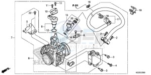 CRF250LE CRF250L Korea - (KO) drawing THROTTLE BODY