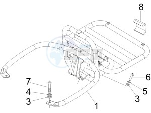 GTV 300 4T 4V ie drawing Rear luggage rack