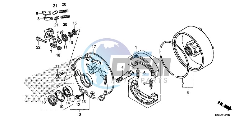 REAR BRAKE DRUM