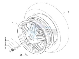 LXV 125 4T Navy (Euro 3) drawing Rear Wheel