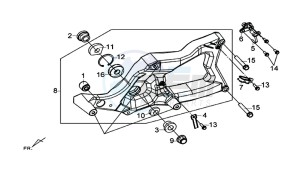 MAXSYM 600 I ABS EXECUTIVE (LX60A3-EU) (E4) (L7-M0) drawing REAR FORK - REAR SHOCK ABSORBER