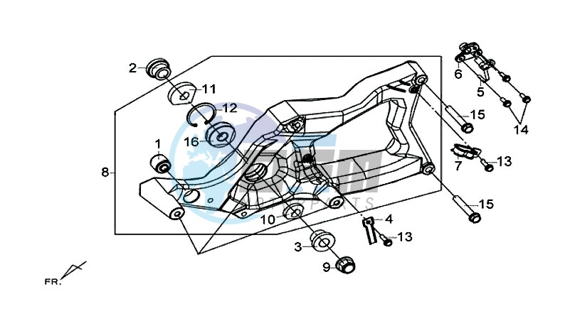 REAR FORK - REAR SHOCK ABSORBER