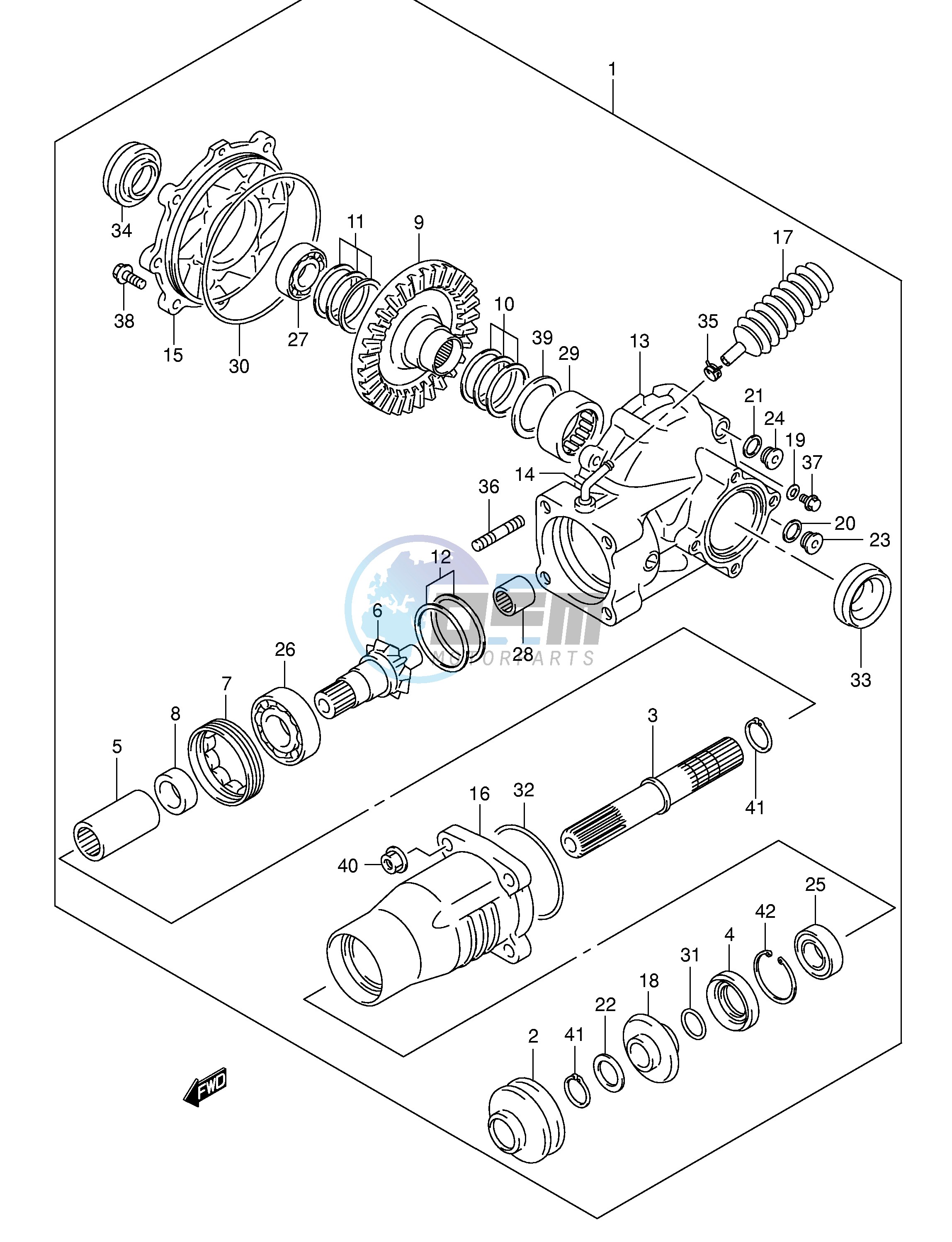 FINAL BEVEL GEAR (REAR)