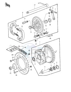 KDX 175 A [KDX175] (A1) [KDX175] drawing REAR HUB_BRAKE_CHAIN -- 80 A1- -