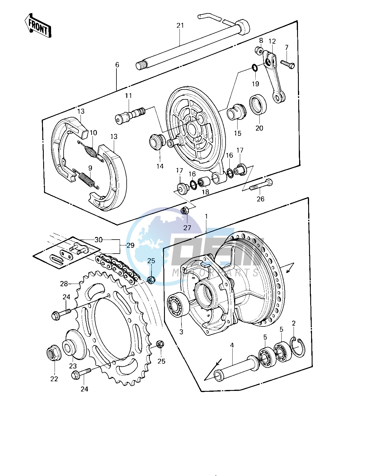 REAR HUB_BRAKE_CHAIN -- 80 A1- -