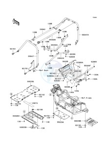 KRF 750 B [TERYX 750 4X4] (B8F) B8F drawing GUARDS_CAB FRAME