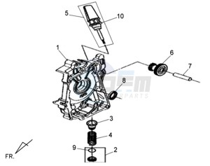 ALLO 50 45KMH drawing CRANKCASERIGHT