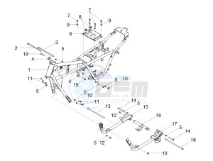 V7 III Racer 750 e4 (EMEA) drawing Frame