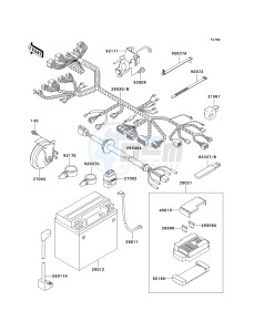 VN 800 C [VULCAN 800 DRIFTER] (C1 CAN ONLY-C2) [VULCAN 800 DRIFTER] drawing CHASSIS ELECTRICAL EQUIPMENT