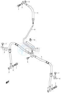 LT-Z400 (E3-E28) drawing FRONT BRAKE HOSE