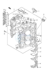 DF 250 drawing Cylinder Block (DF 250S)