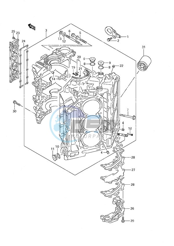 Cylinder Block (DF 250S)